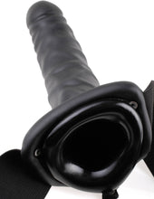 Load image into Gallery viewer, Fetish Fantasy 8in Hollow Strap On Black
