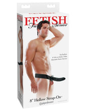 Load image into Gallery viewer, Fetish Fantasy 8in Hollow Strap On Black
