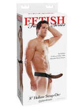 Load image into Gallery viewer, Fetish Fantasy 8in Hollow Strap On Brown

