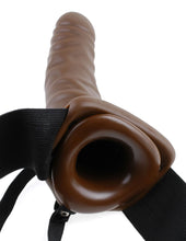 Load image into Gallery viewer, Fetish Fantasy 8in Hollow Strap On Brown
