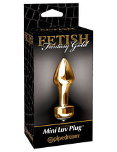 Load image into Gallery viewer, Fetish Fantasy Gold Mini Luv Plug
