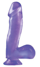 Load image into Gallery viewer, Basix Rubber Works 6.5in Purple Dong W/suction Cup
