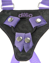 Load image into Gallery viewer, Dillio 7 Strap On Suspender Harness Set Purple &quot;
