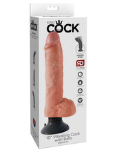 Load image into Gallery viewer, King Cock 10 In Cock W/balls Flesh Vibrating
