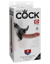 Load image into Gallery viewer, King Cock Strap On Harness W/ 9 In Cock Tan
