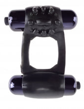 Load image into Gallery viewer, Fantasy C Ringz Duo Vibrating Super Ring Black
