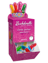 Load image into Gallery viewer, Bachelorette Candy Pecker Pacifier (48 Per Pop Display)
