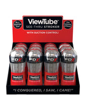 Load image into Gallery viewer, Pdx Elite Viewtube See-thru Stroker Display 12ct
