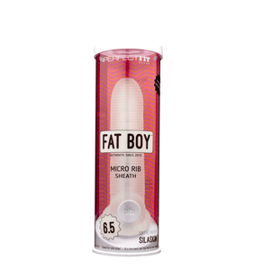 Perfect Fit Fat Boy Micro Ribbed Sheath 6.5in Clear