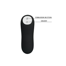 Load image into Gallery viewer, Pretty Love Vibrating Bead Butt Plug Black

