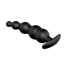 Load image into Gallery viewer, Pretty Love Vibrating Bead Butt Plug Black
