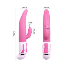 Load image into Gallery viewer, Pretty Love Antoine Rabbit Vibrator Silicone Pink
