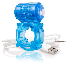 Load image into Gallery viewer, Screaming O Charged Big O Blue Cock Ring
