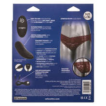 Load image into Gallery viewer, Remote Control Lace Panty Set L/xl Burgundy
