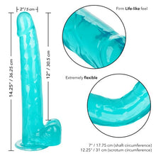 Load image into Gallery viewer, Size Queen 12in Blue
