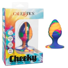 Load image into Gallery viewer, Cheeky Medium Swirl Tie Dye Plug
