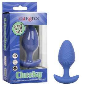 Cheeky Glow In the Dark Vibrating Butt Plug