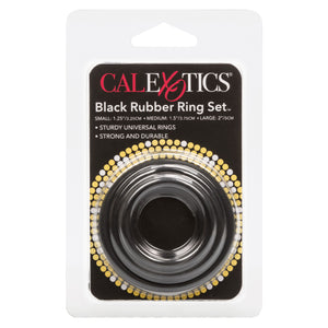 Rubber Ring Black 3pc Set