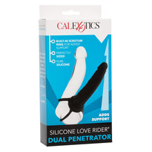 Load image into Gallery viewer, Love Riders Dual Penetrator Black Silicone
