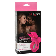 Load image into Gallery viewer, Silicone Rechargeable Butterfly Dual Ring
