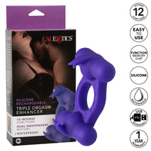 Load image into Gallery viewer, Silicone Rechargeable Triple Orgasm Enhancer
