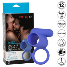 Load image into Gallery viewer, Silicone Rechargeable Endless Desires Enhancer
