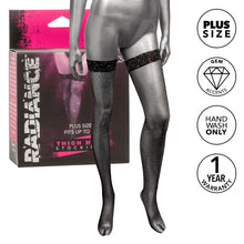 Load image into Gallery viewer, Radiance Plus Size Thigh High Stockings
