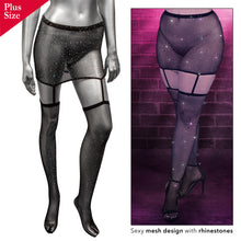 Load image into Gallery viewer, Radiance Plus Size 1pc Garter Skirt W/ Thigh Highs
