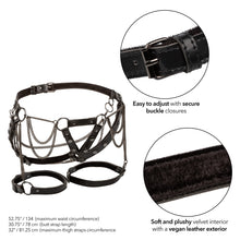 Load image into Gallery viewer, Euphoria Thigh Harness W/ Chains Plus Size
