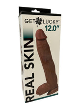 Load image into Gallery viewer, Shibari Get Lucky 12 Dual Layer Dong Light Brown &quot;
