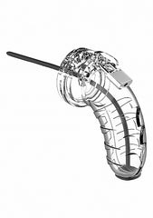 Mancage Model 16 Chastity 4.5 In Cage W/ Plug