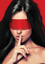 Load image into Gallery viewer, Mystere Lace Mask Red
