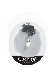 Ouch! Classic Fluffy Handcuffs White