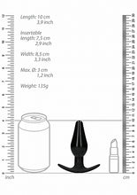 Load image into Gallery viewer, (wd) Interchangeable Butt Plug Rounded Medium Black

