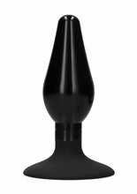 Load image into Gallery viewer, (wd) Interchangeable Butt Plug Rounded Medium Black
