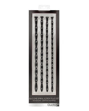 Load image into Gallery viewer, Silicone Spiral Screw Plug Set Advanced Urethral Sounding Black

