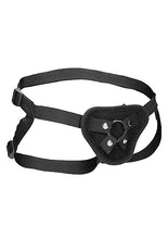 Load image into Gallery viewer, Velvet &amp; Velcro Harness W/ O-ring Adjustable Black
