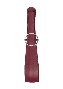 Ouch Halo Belt Flogger Burgundy