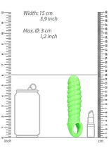 Load image into Gallery viewer, Glow Swirl Stretchable Penis Sheath
