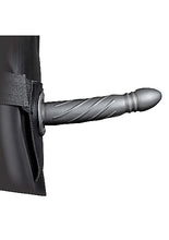 Load image into Gallery viewer, Ouch! Twisted Hollow Strap-on 8in Gunmetal
