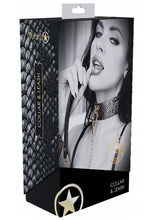 Load image into Gallery viewer, Ouch! Florence Collection Collar With Leash - Black
