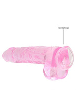 Load image into Gallery viewer, Realrock 9in Realistic Dildo W/ Balls Clear Pink
