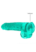 Load image into Gallery viewer, Realrock 9in Realistic Dildo W/ Balls Turquoise
