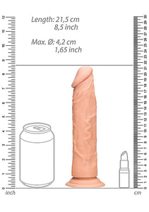 Realrock 8in Dong Flesh W/o Testicles