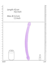 Load image into Gallery viewer, Realrock Non Realistic Double Dong 17in Purple
