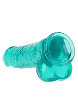 Load image into Gallery viewer, Realrock Realistic Dildo W/ Balls 10in Turquoise
