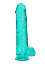 Load image into Gallery viewer, Realrock Realistic Dildo W/ Balls 10in Turquoise
