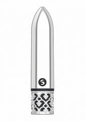 Royal Gems Glamor Powerful Bullet Rechargeable Silver