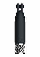 Load image into Gallery viewer, Royal Gems Twinkle Silicone Bullet Rechargeable Black
