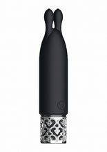 Load image into Gallery viewer, Royal Gems Twinkle Silicone Bullet Rechargeable Black

